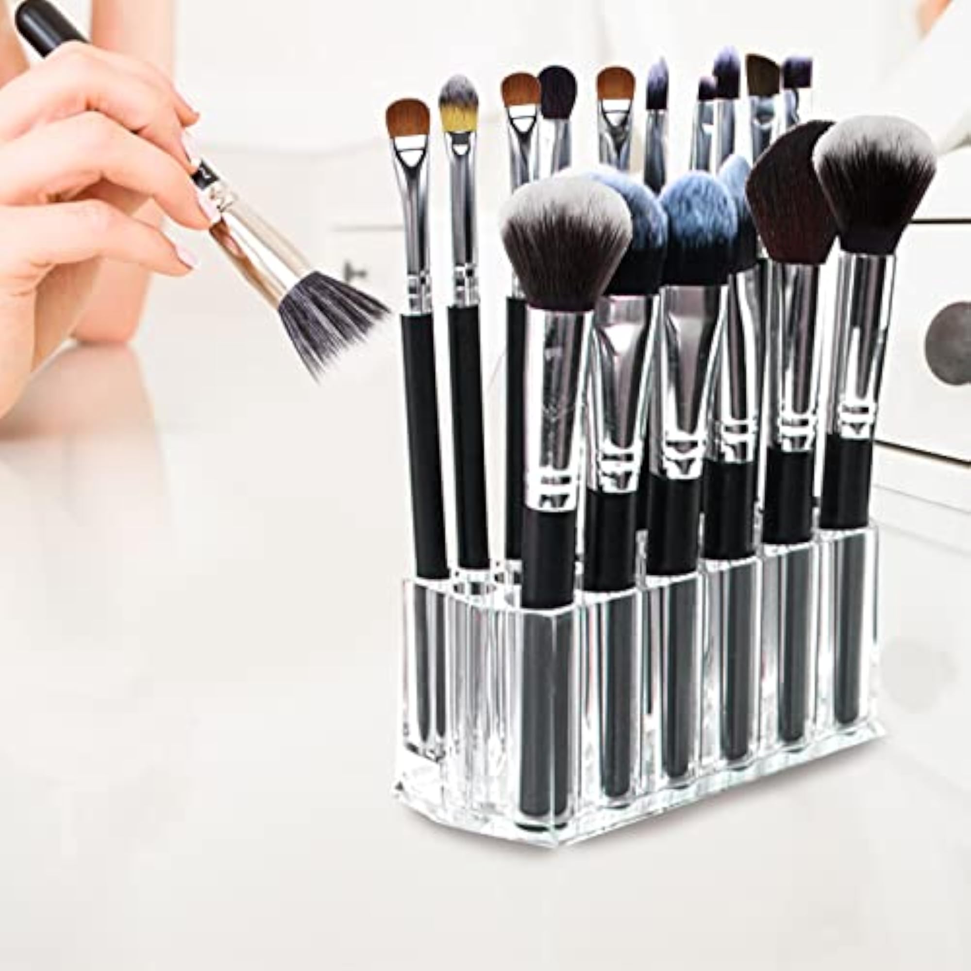 Acrylic Eyeliner and Lip Liner Holder Organizer