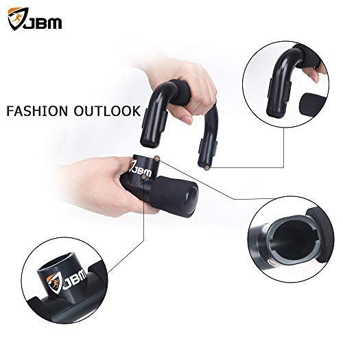 Jbm Perfect Muscle Push Up Pushup Bars Stands Handles Aid Equipment For Men And Women Pushups Pushup Push-Up Workout Pairs Of Slip-Resistant Polypropylene Push Up Exercise (Black, Adult) #TOP6
