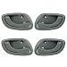 AUTEX Door Handle 4pcs Interior Front Rear Left Right Side Compatible with Chevy Tracker,Suzuki Vitara Grand Vitara 99-05 Replacement for Suzuki Esteem 95-02 Door Handles 80479 80478