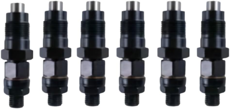 Fuel Injectors 093500-3400 6pcs for Toyota Landcruiser 1HZ Diesel Engines Precision Balanced Flow Optimized Fuel Efficiency Complete Kit Direct Replacement