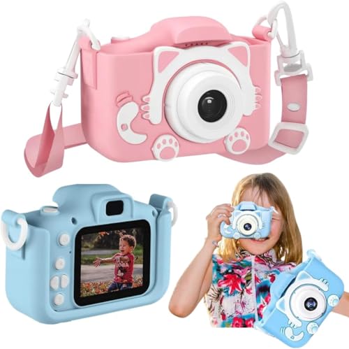 Câmera Digital Infantil Portátil 20MP - Filmadora HD com Tela de 1,9