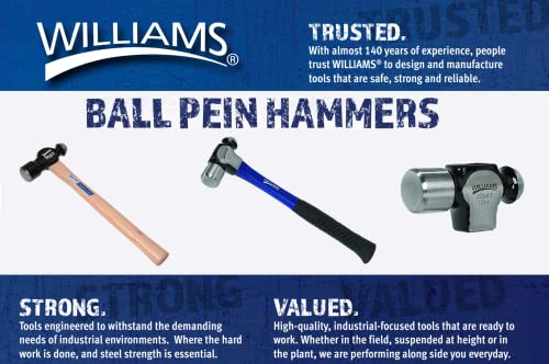Williams Jhwhbp-0A 16-Ounce Ball Pein Hammer - Hickory Handle #TOP6