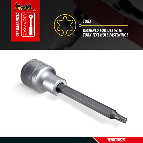 Miniatura 3 de Tengtools 117440107 Tengtools Llaves De Vaso, Hexagonales 1 2 , 3.86mm Tamaño, 100.0mm Largo