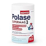 Polase SuperMag3, Integratore a 3 Fonti di Magnesio ad Elevato Assorbimento con Vitamina B6, Riduce Stanchezza e Affaticamento, Senza Zuccheri e Senza Glutine – 1x120g