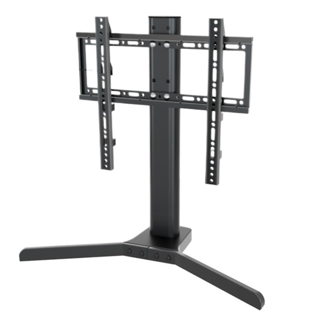 Support TV universel de table pour surelever un ecran de 37 a 65 pouces sans trou