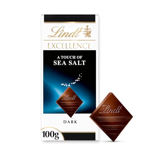 Lindt Excellence Chocolate Bar Sea Salt Dark 100g
