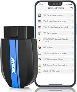 ANCEL BD300 Bluetooth OBDII Scanner for BMW/Mini Vehicle, Read/Erase ABS SRS Airbag Transmission TPMS Error Codes, Car Battery Registration, Oil Light Service Reset Diagnostic Scan Tool