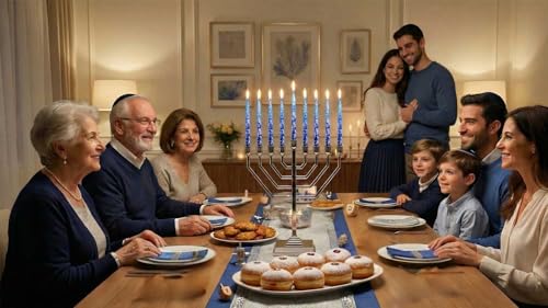 Zion Judaica シルバー ハヌカー メノラー キャンドルホルダー モダン トラディショナル 角度付き 枝 本枝 高光沢 電気メッキ仕上げ 9インチ x 8.75インチ 標準的なハヌカキャンドルに適合 [5]