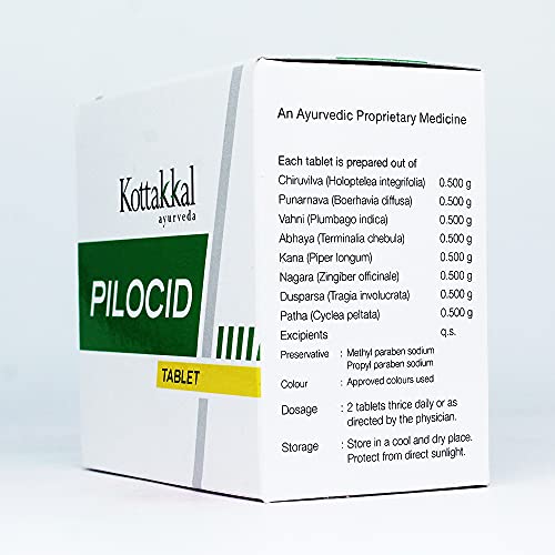 Pilocid Tablet-100 Tablets, (Pack Of 1), Of Arya Vaidya Sala Kottakkal and get Golden Oldie Herbs®, Sukanthi Pills-1gm