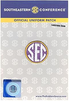 SEC Conference Team Jersey Uniform Patch LSU Tigers
