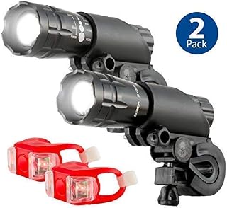 Bright Eyes Aircraft Aluminium Waterproof 300 Lumen LED Bike Light Set (Headlight, TailLight)