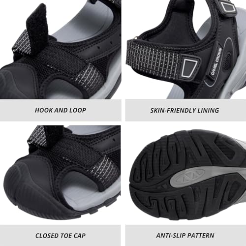 CAMEL CROWN Women's Hiking Sandals Waterproof Closed Toe Water Sandals Comfort Adjustable Athletic Outdoor Sandals for Summer Beach Hiker Trekking Camping by CAMEL CROWN - Used condition - Image 6