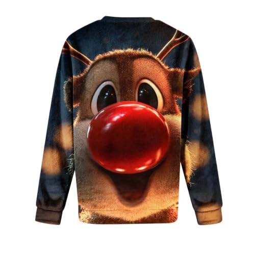 Christmas Sweatshirts For Women Crewneck Bold Graphic Holiday Pullover Tops - image 7