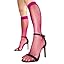 C07 | 1 Pair - Knee-highs | Fuchsia Bloom