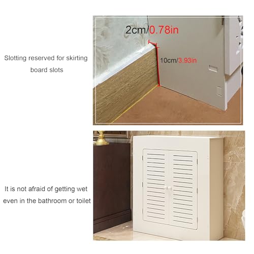 Cache-radiateur à lattes horizontales en bois moderne pour intérieur - 5
