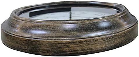 SBTXHJWCGLD Outdoor Garden Wall Clock, 18 Inch Large Retro Garden Clock with Thermometer and Hygrometer Waterproof Outdoor Clock Indoor Outdoor Decoration Outside Clock Mute Quartz Wall Clock