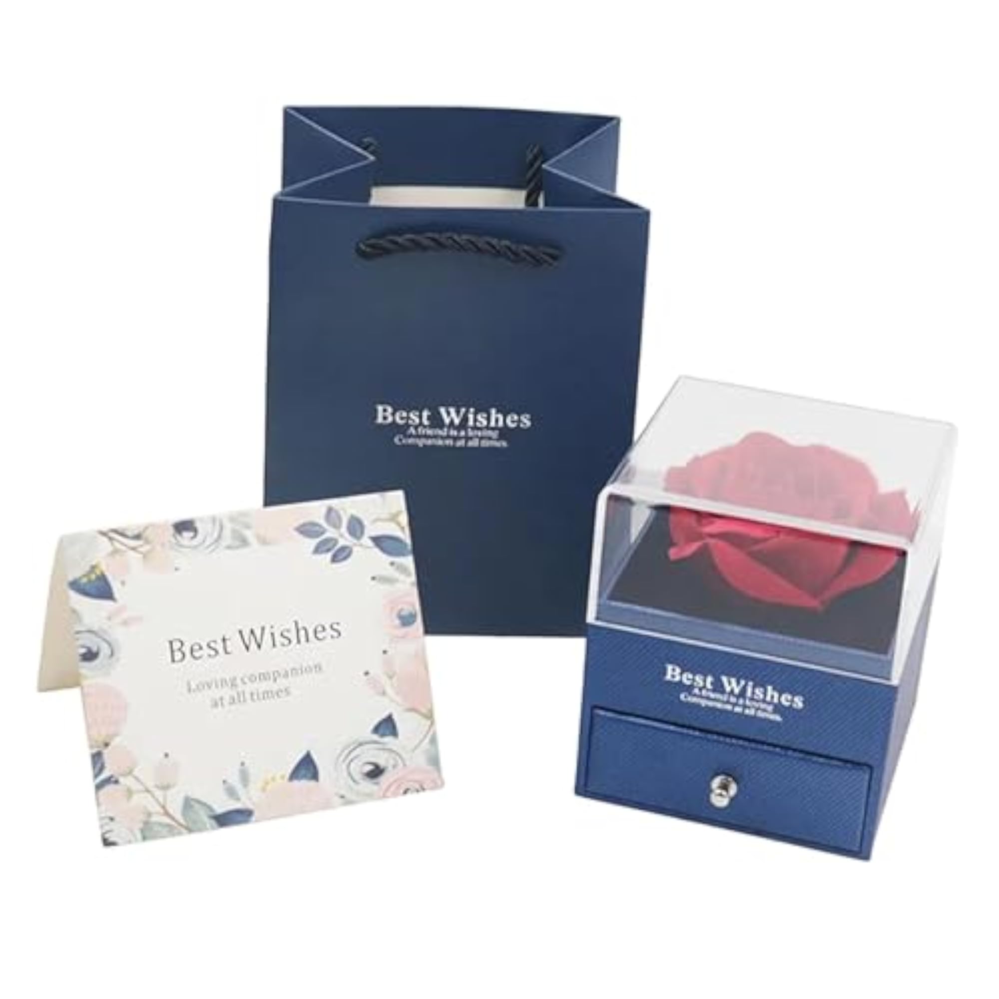 3Pcs Eternal Flowers Rose Gifts Box