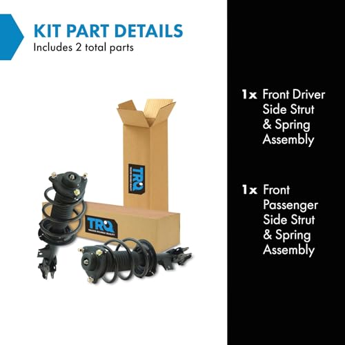 Image of TRQ Front Driver Side Strut and Spring Assembly Set Loaded Pre-Assembled | For 12-15 Kia Optima LX EX 2.4L I4 FWD Automatic