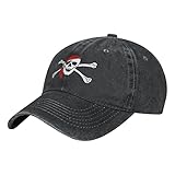 Zdlwaisw Yifhdes - Gorra de béisbol unisex ajustable con bandera pirata, Negro, Talla única