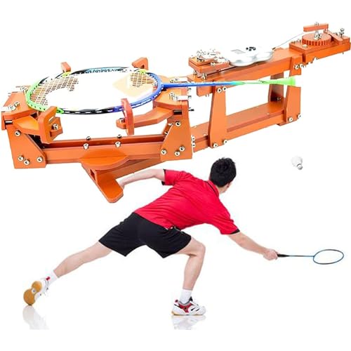 LZDOYY Máquina para encordar Raquetas de bádminton,Máquina para encordar Raquetas de Tenis,Máquina de encordar para bádminton Tipo cabrestante Fijo de 6 Puntos de 60 LB