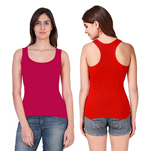 Image of Camisole Tank Top Vest Racerback Sando Camis for Women, Girls (Pack of 2)