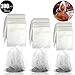 Produktbild AMZANDY NEW 300 Packs Teebeutel zum Selbstbefüllen Einweg Teabag mit Kordelzug,Teefilter für Losen Tee,Weiß Tea Bags(5.5×7cm,7cm×9cm,8cm×10cm,Jeweils Einhundert)