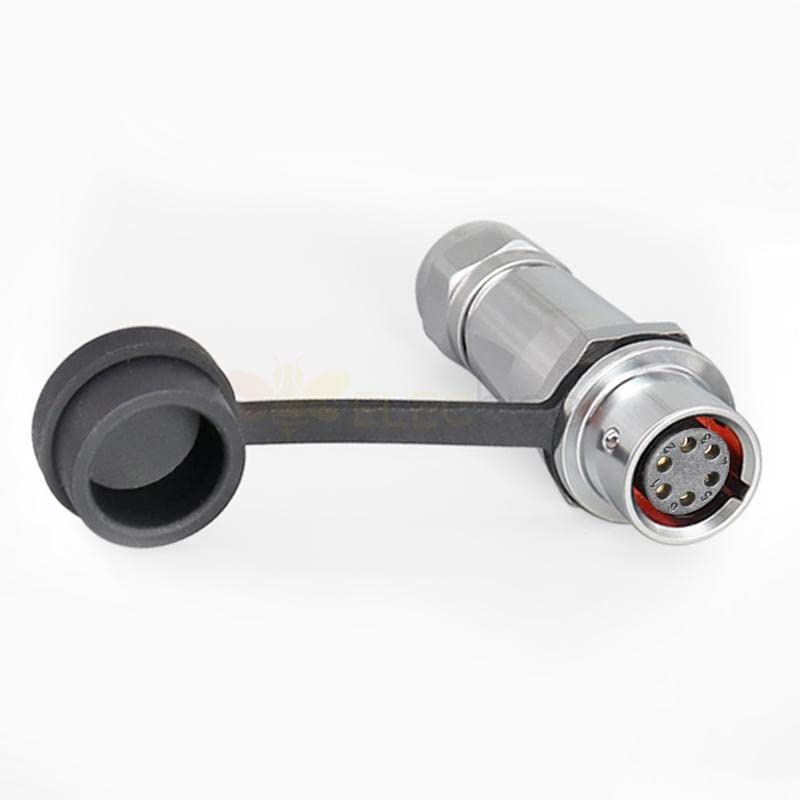 Quick Push-Pull Metal SF12 6 Pin Male Female Docking Camera Cable Waterproof Industrial Circular Aviation