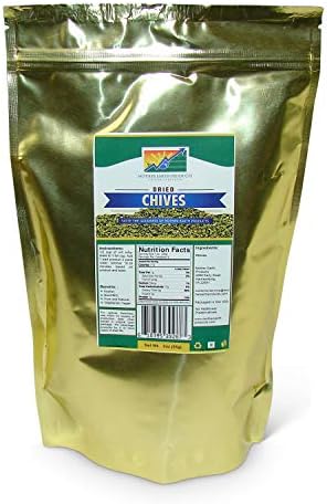 Mother Earth Products Dehydrated Quart Mylar, Chives, 3 Ounce