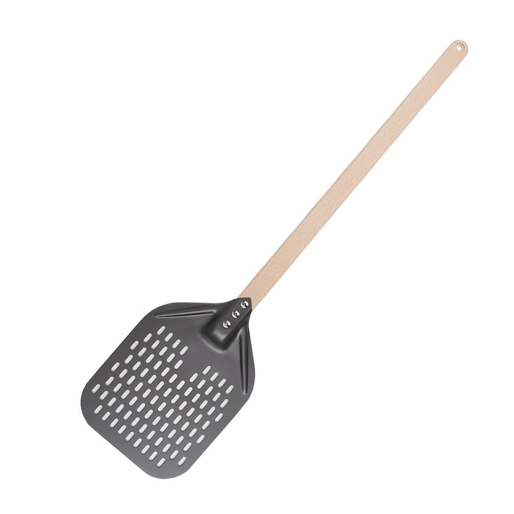 WANGSHAOWEI Pizza ​Paddle Big Pizza Shovel Turning Short Handle Square Turner Nonstick For Oven(Bk 8 inch 75cm)
