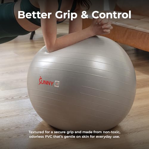 Sunny Health & Fitness 22" Premium Anti-Burst Exercise & Stability Ball by Sunny Health & Fitness - Used condition - Image 6