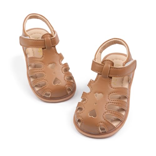 Image of Meckior Toddler Girls Sandals for Little Girls Wedding Dress Sandals Open Toe Non-Slip Summer Beach Pool Shoes (Toddler /Little Kid)
