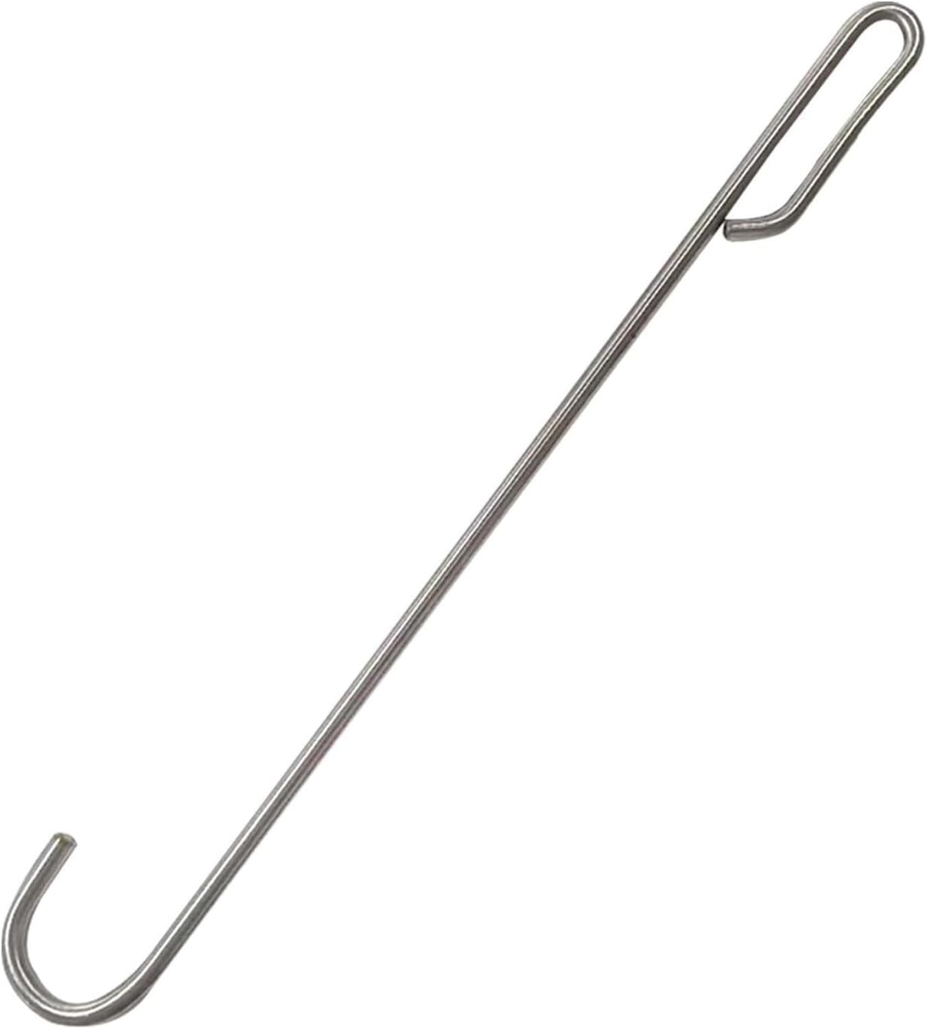 マンホールフックツール、マンホールリフター、 下水道用の頑丈なカバー引きフック、家庭用の大型ローラーシャッタードア引き手(120cm