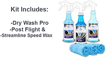 Aircraft Cleaning Supplies/Aircraft Exterior Detailing and Cleaning Products- Dry Wash & Polish Kit by Real Clean Aviation Products- Exterior Dry Wash & Polish Kit- Created by Pro Detailers