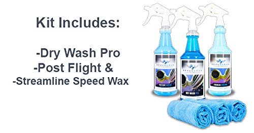 Aircraft Cleaning Supplies/Aircraft Exterior Detailing and Cleaning Products- Dry Wash & Polish Kit by Real Clean Aviation Products- Exterior Dry Wash & Polish Kit- Created by Pro Detailers