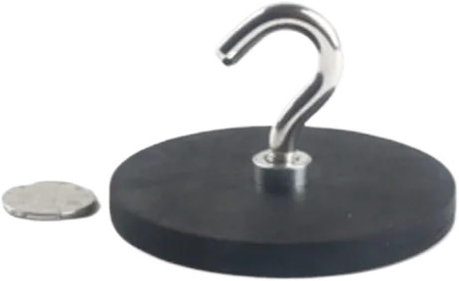 1/5pcs D22 D36 D43 D66 D88 Super Strong Magnets Set Rubber Magnetic Hooks Multi-Purpose Storage Hook Home Kitchen Hooks(D66 5pcs)