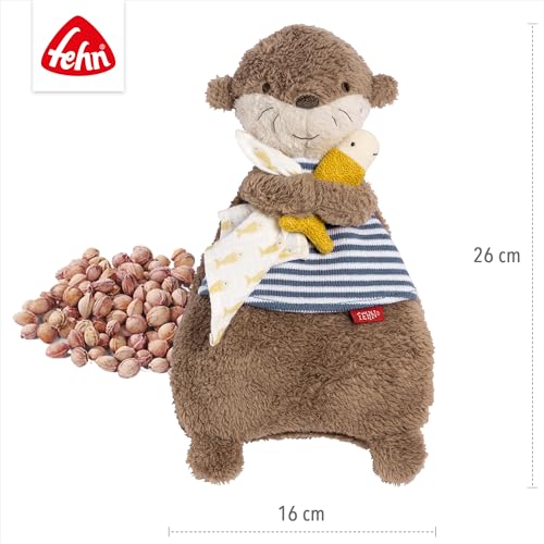 Fehn Wärmetier Otter Theo – Kuscheltier mit wohltuendem Kirschkernkissen – Ansicht 4