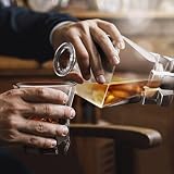 Maverton Karafka do Whisky – 950 ml - Elegancki Prezent dla Mężczyzny - Szkło Premium na Alkohol - Do Bourbona, Koniaku - Dzień Ojca, Urodziny, Rocznica