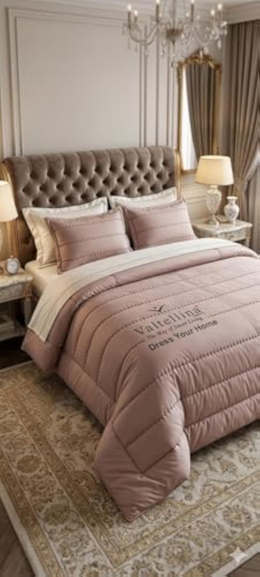 GOTA Premium King Size Comforter, Quilted Plain Colour