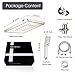 BRIGHT SHOWERS Rain Shower Head with Handheld Spray, 8 Inch Rainfall Shower Head Combo with 60