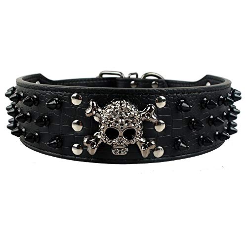 Collier gros chien réglable 47-55cm noir hyper résistant - 2