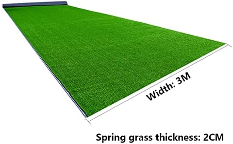 High-Density 20mm Pile Artificial Grass Turf Mat - 9M/29.5FT Realistic Fake Grass Rug for Indoor/Outdoor Landscaping, Garden, Patio, Playground, Durable & Soft Surface