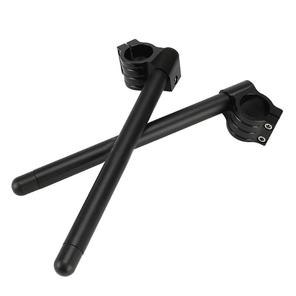 Universal 37mm CNC Fork Clip-ons Handle Grip Handlebar for Motorcycle Black| Other Handlebars & Levers| Grips Levers | Parts Accessories Motors-image-4