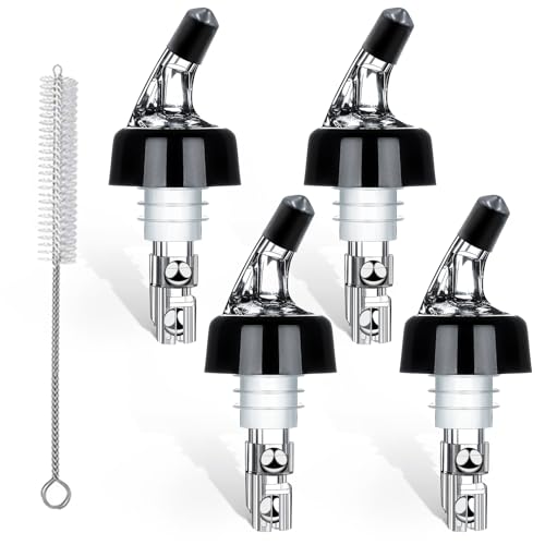 4 Stück 2 cl Dosier Flaschenausgießer Dosierhilfe Bottle Pourers Dispenser Bar Portionierer Pour Spouts Shot Spirituosen dosierhilfe Dosierhilfe Ausgiesser Für Wein Schnaps Cocktails Kaffee E
