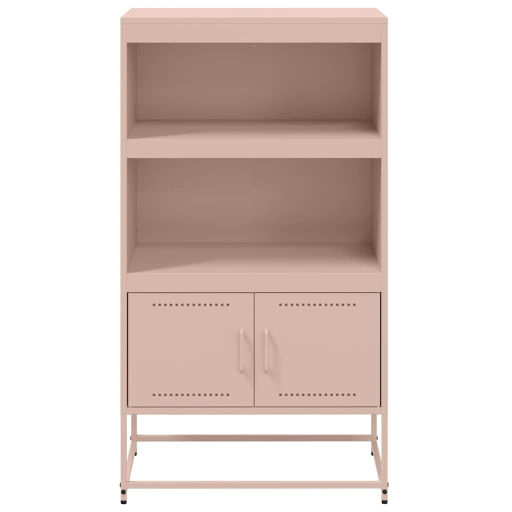 Credenza Rosa 68,5x38,5x123,5 in Acciaio Mobiletto Cucina Salvaspazio Credenza Cucina Credenza Soggiorno Mobile Sala per Cucina Sala Da Pranzo Soggiorno Camera Da Letto