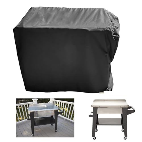 Youlvy Outdoor Grill Table Cover for Cuisinart CPT-194 Outdoor Stainless Steel Grill Prep Table 600D, Waterproof Patio Prep Table Cover Grill Cart Cover All Season Protection