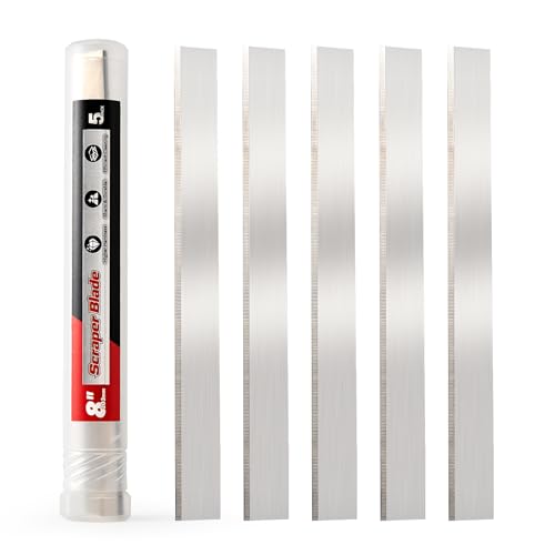 Gomake 8" Replacement Floor Scraper Blades 5 -Pack, Compatible with