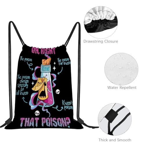 Vintage Funny Drink Me Oh Right That Poison-Llama Halloween Drawstring Bag For Gym3