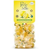 Perle di Sole – Bonbons au Citron Costa d’Amalfi I.G.P. avec Huile Essentielle de Citron, 200 g – Douceur Méditerranéenne au Cœur de la Côte Amalfitaine – Sans Gluten, Made in Italy