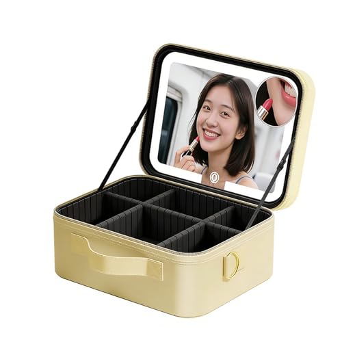 Trousse de maquillage voyage miroir LED pour des vacances réussies