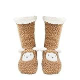Newthinking Calcetines tipo pantufla con pinzas para mujer, regalos de gatos, amantes de la Navidad, café, 20 UK Narrow